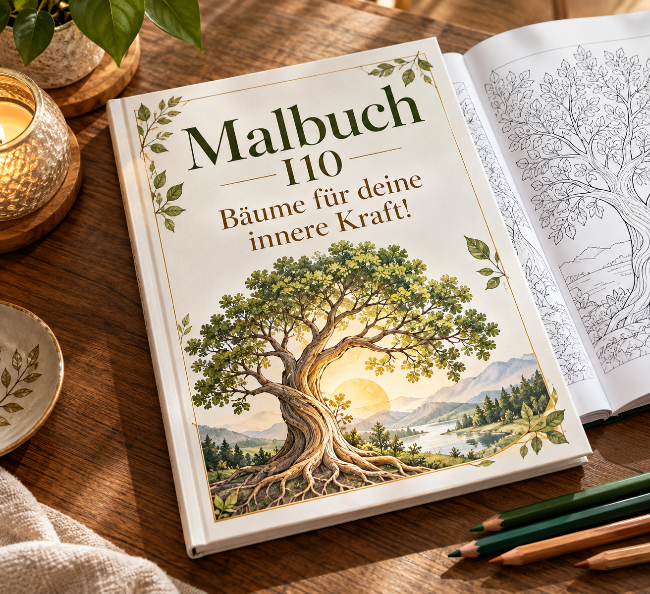 Malbuch I10 Bäume für deine innere Kraft