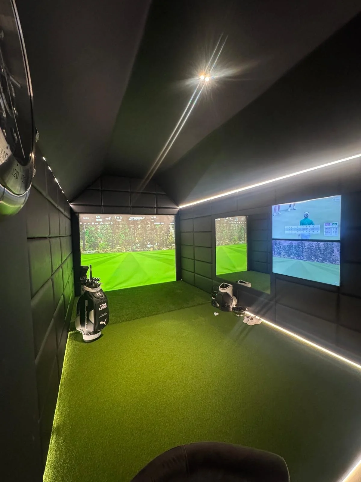 Golf Simulator room, luxury design