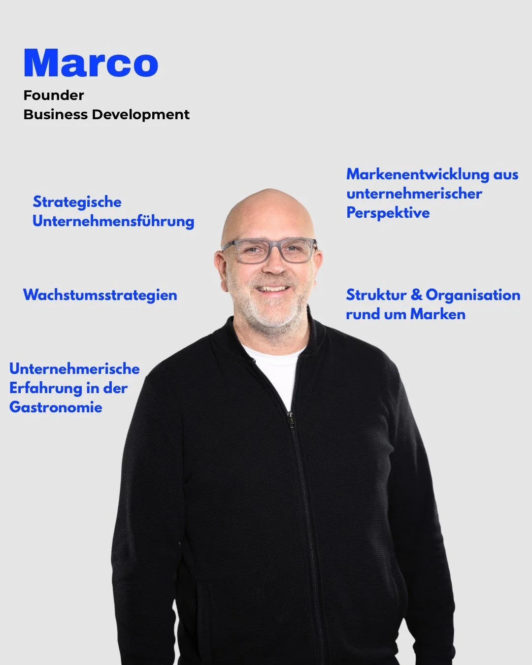 Marco verantwortet bei Maja Vision Business Development und die unternehmerische Perspektive.
Strategische Markenentwicklung, Wachstum und Struktur &ndash; mit Erfahrung aus der Gastronomie.
Das wirtschaftliche Fundament hinter starken Marken.
#busin