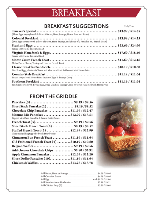 Our Menu | Discover & Order Now — Colonie Diner