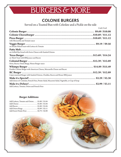 Our Menu | Discover & Order Now — Colonie Diner