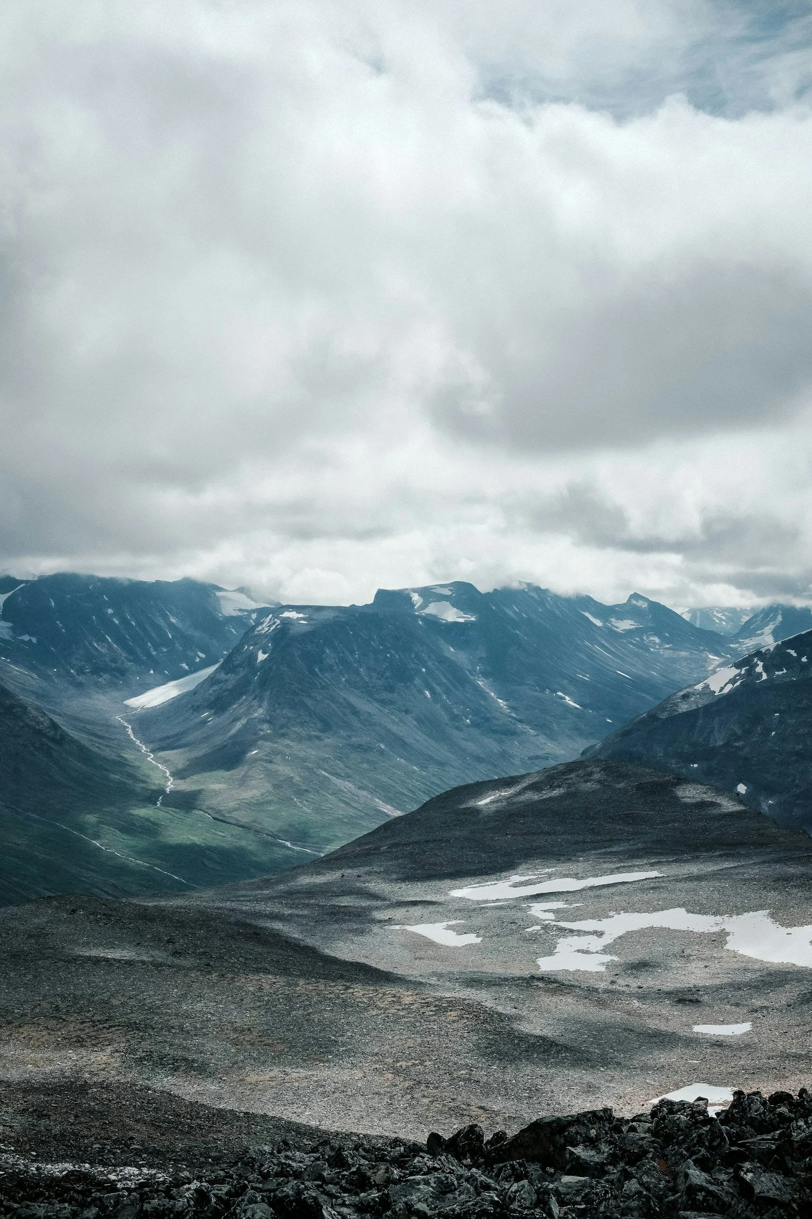 at the top of Galdhøpiggen, northern europes highest mountain.