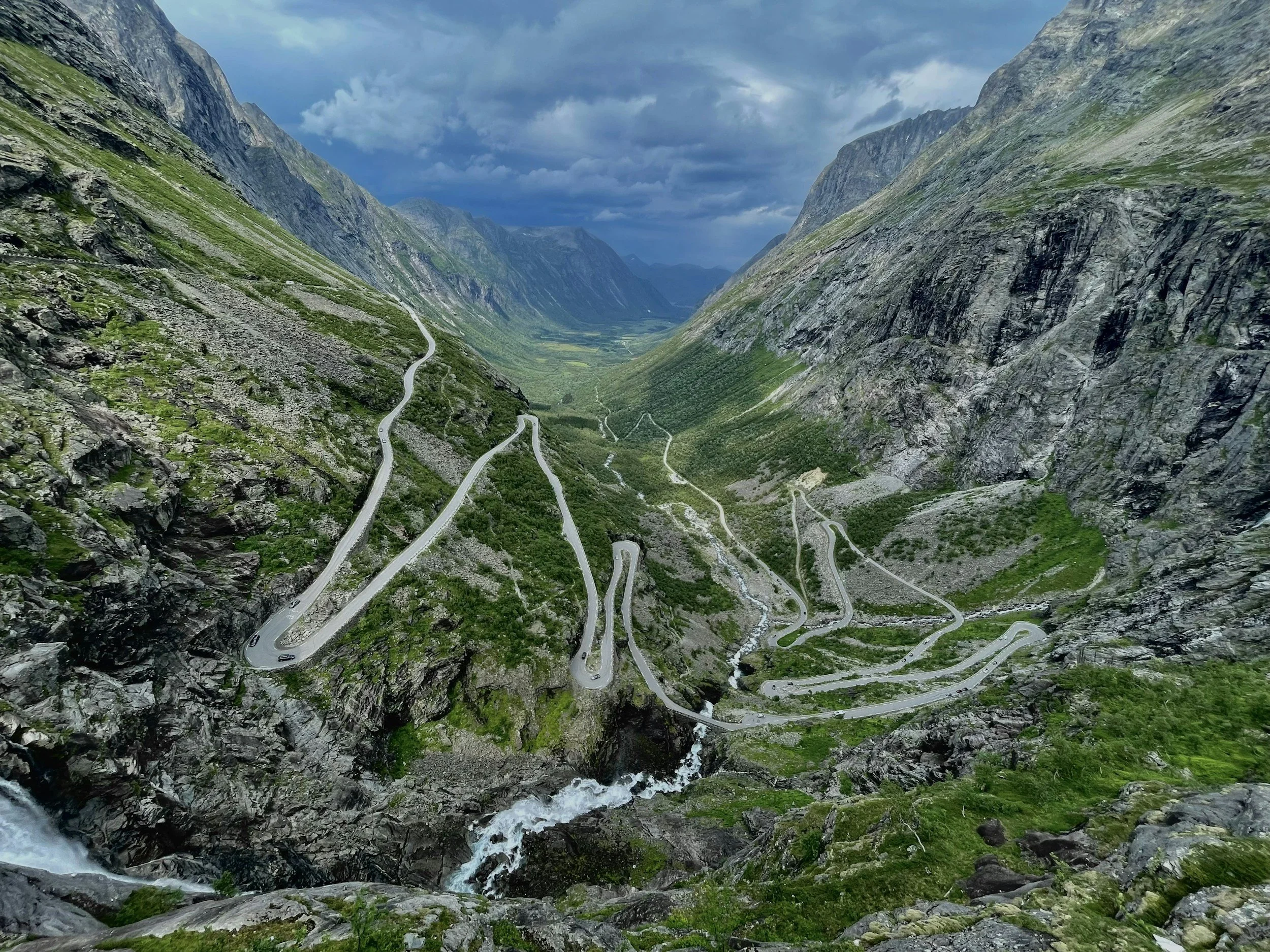 A picture of the famous road Trollstigen in Norway.