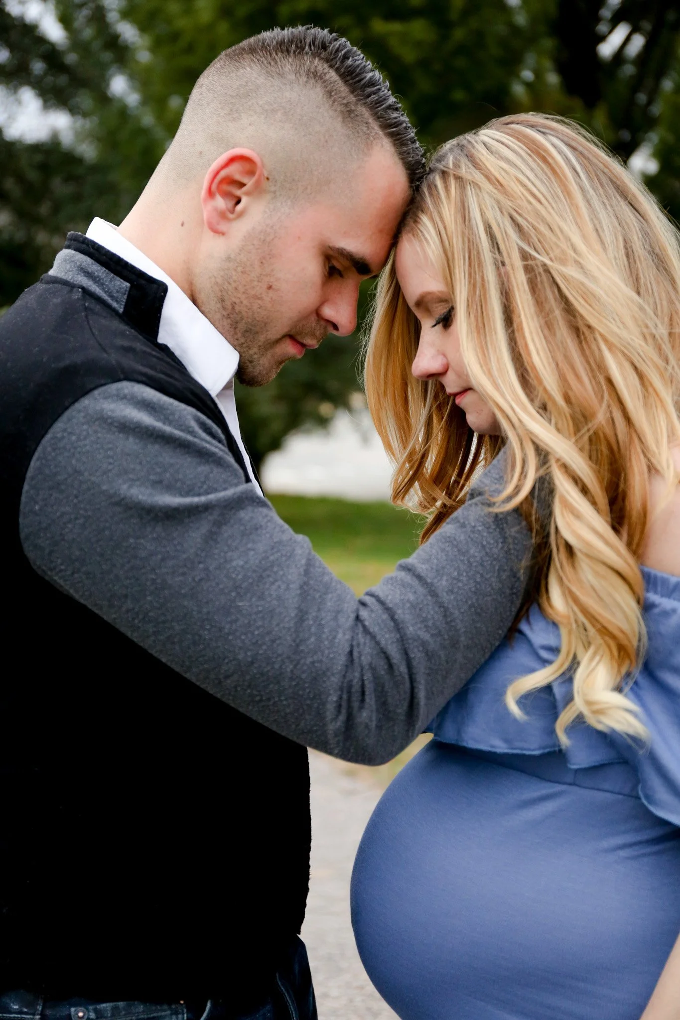 Providence RI maternity session with joyful expecting couple