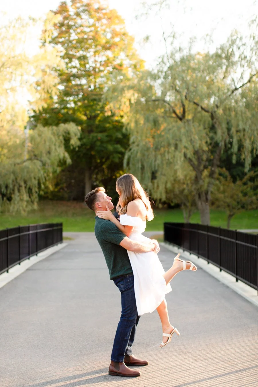 A Sunset Engagement Session at Larz Anderson Park | Boutique Photographer in Brookline, MA