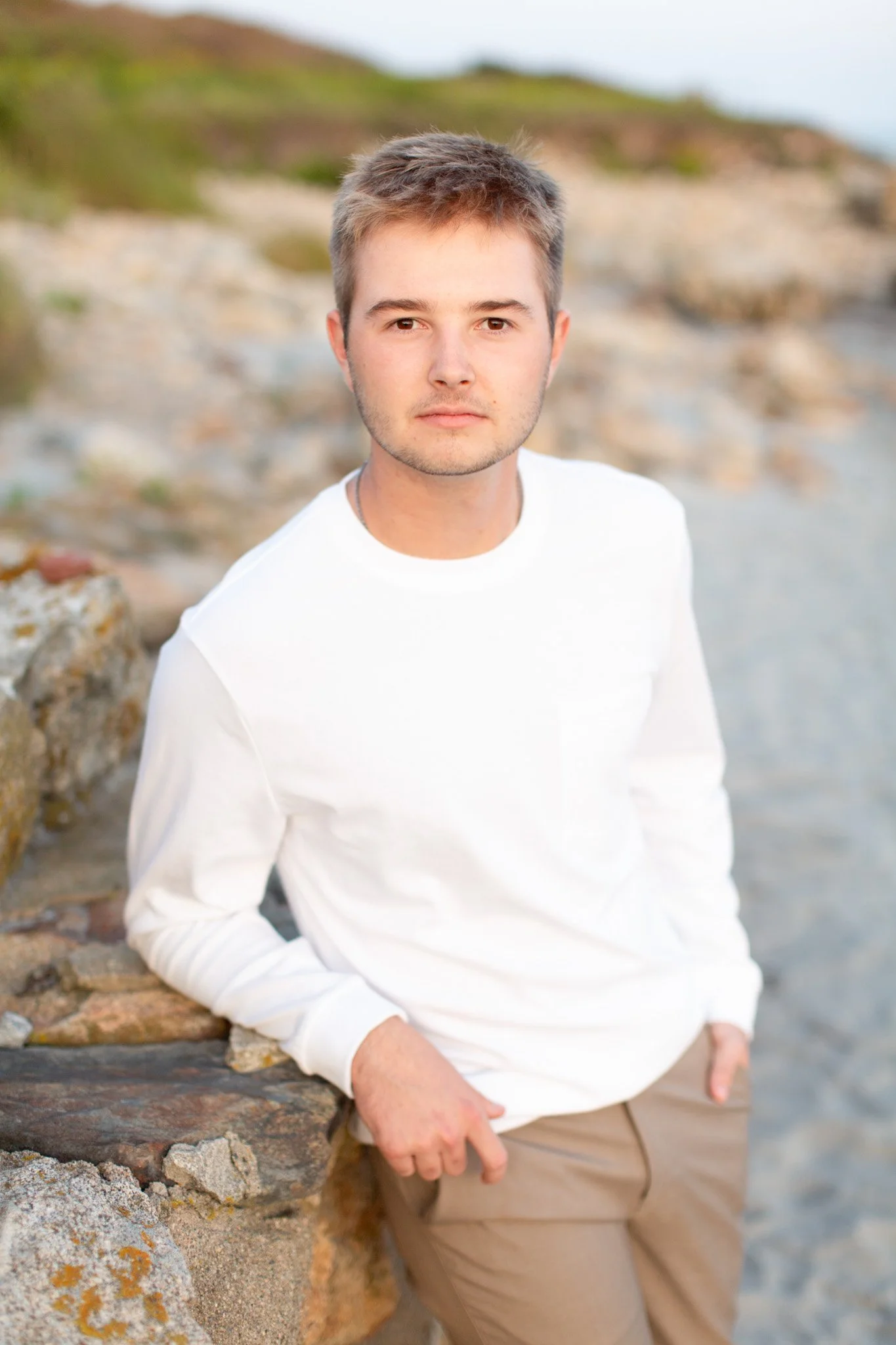 Narragansett Senior Photography Session | Sean at Scarborough Beach