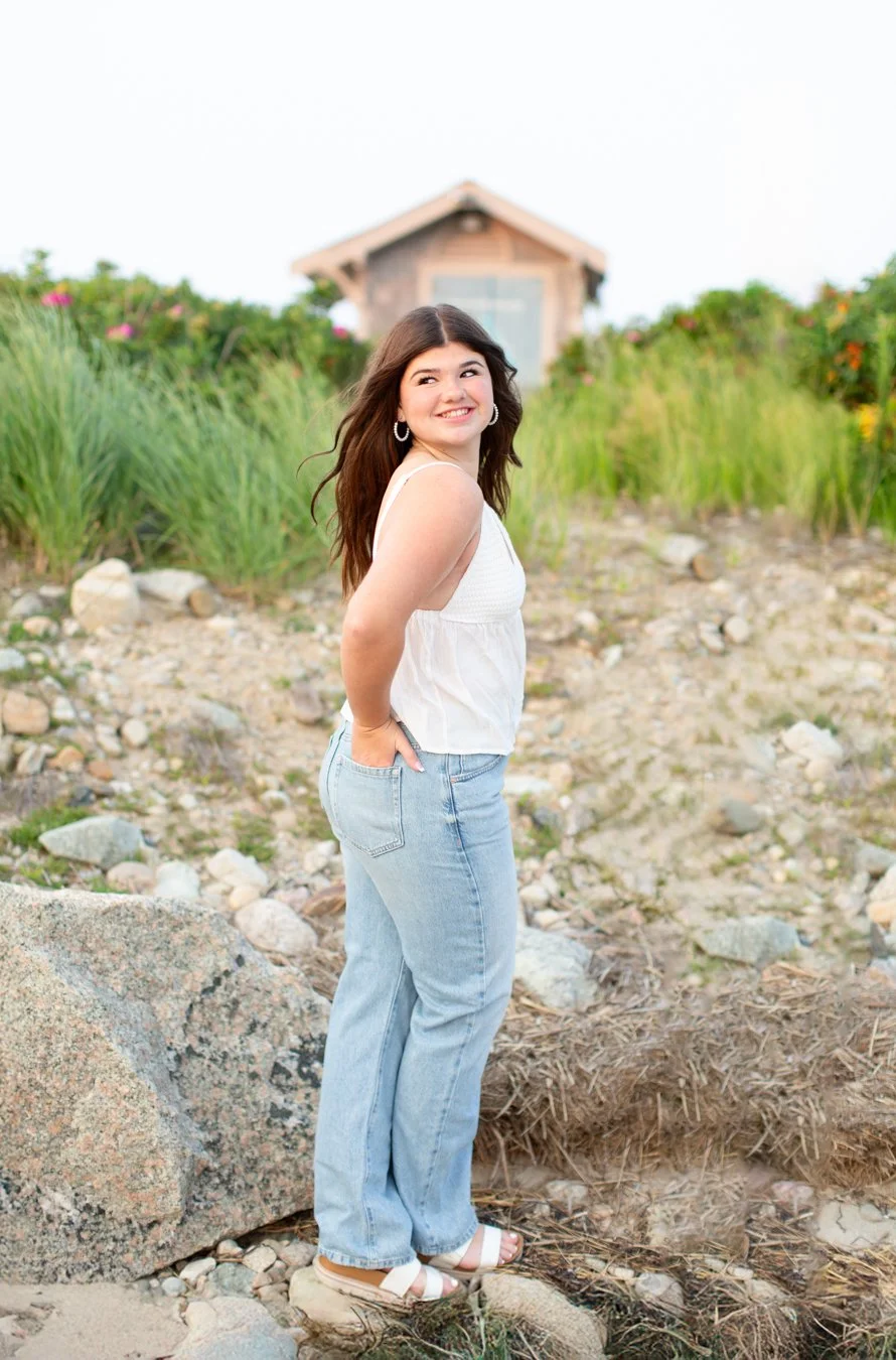 Senior Photos at Duxbury Beach | Avery’s Summer Session