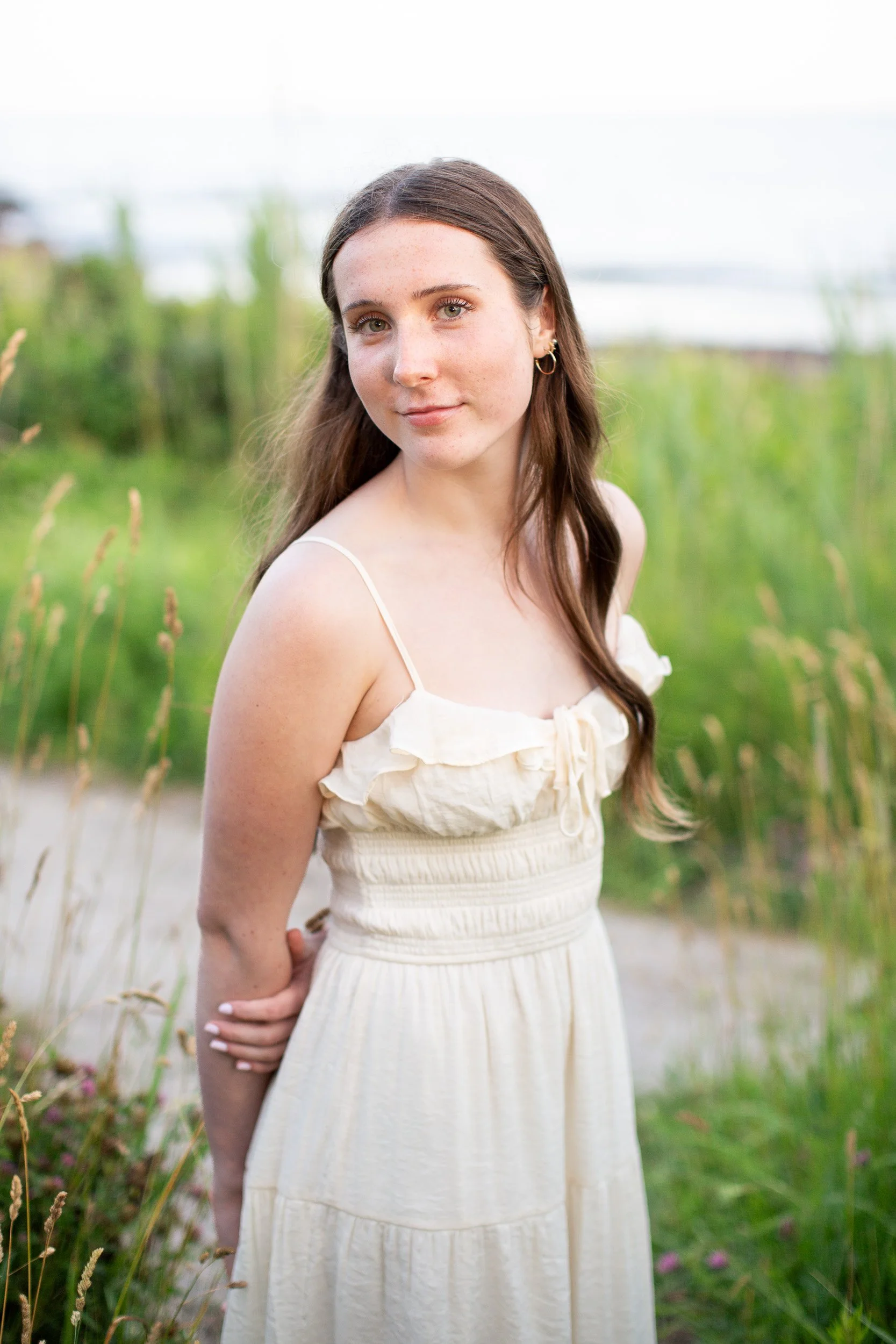 Senior photos for Mansfield MA twins at Scarborough Beach