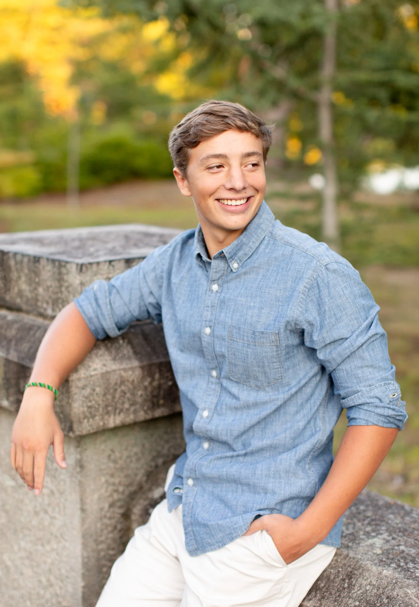 Senior portrait session at Oliver Ames Estate in Easton MA by a Massachusetts photographer
