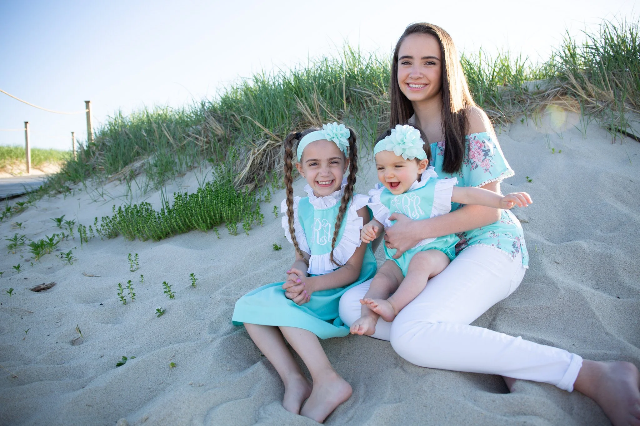 Cape Cod family photographer capturing a relaxed beach session at Scusset Beach