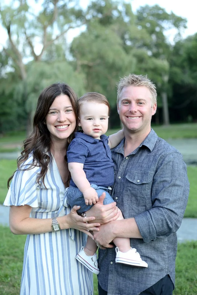 Walpole family photographer capturing first birthday family photos outdoors