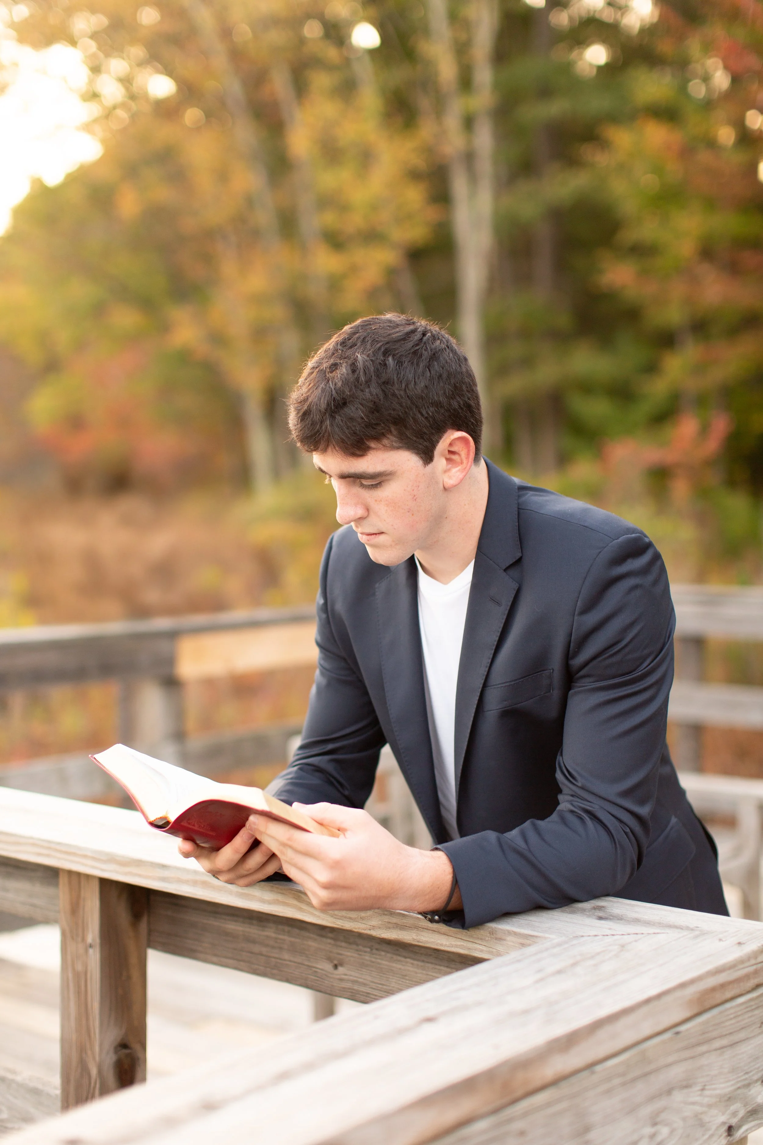 Autumn senior photography session at cranberry bogs in Foxboro MA