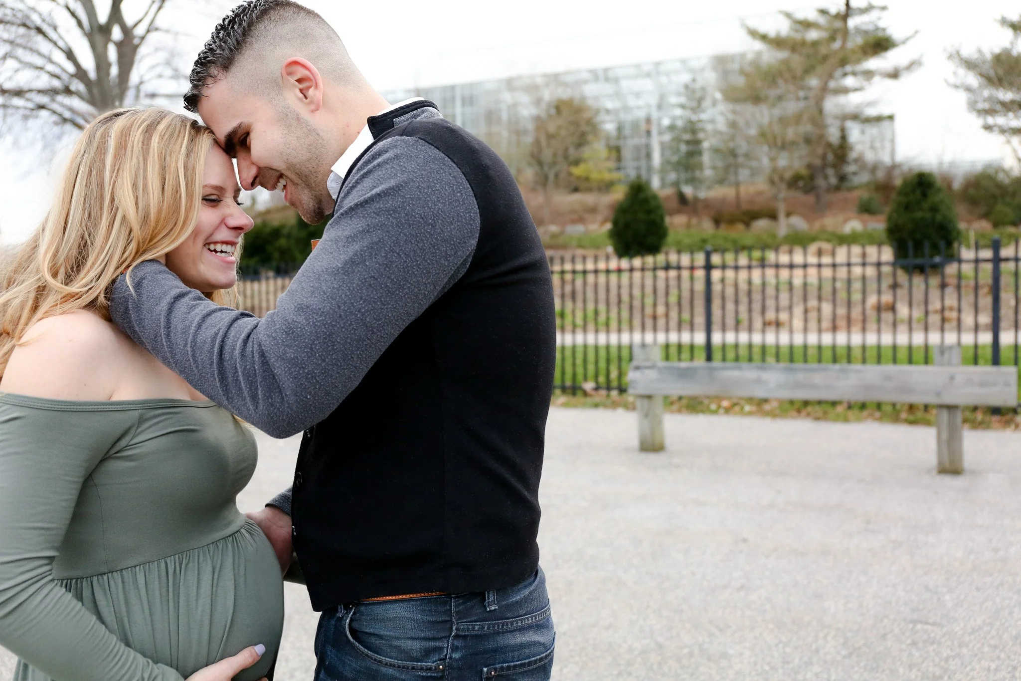 Providence maternity photographer capturing Ali and James expecting their first child