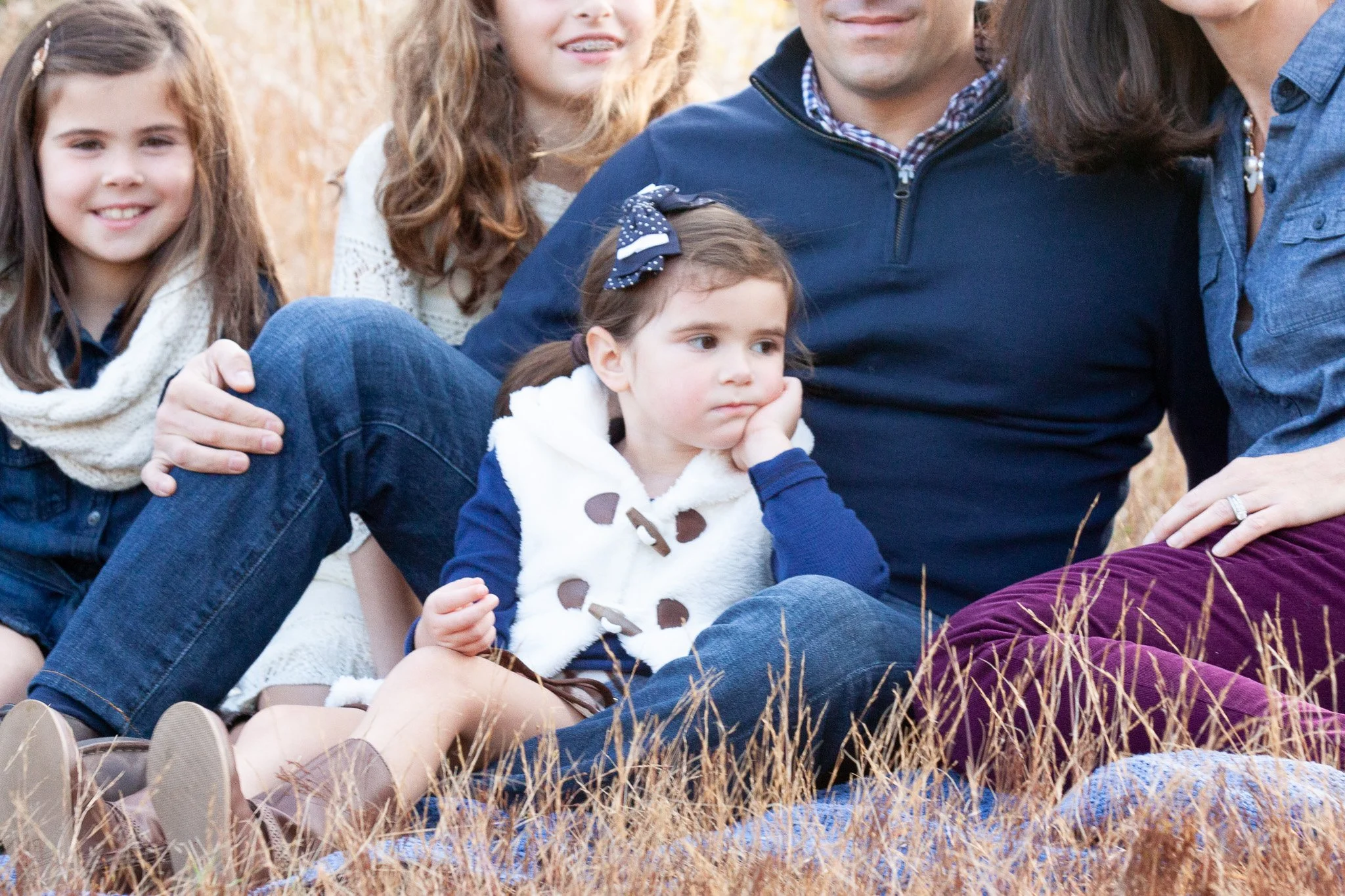 Candid moment of connection during an elevated Mansfield MA family photography session