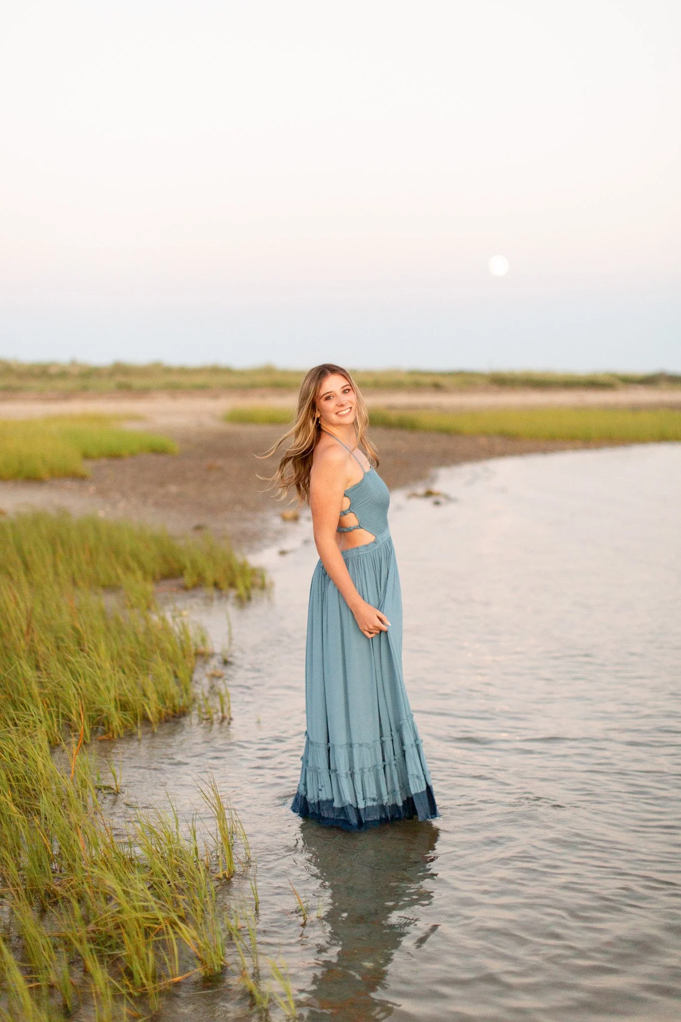Senior photos for a Mansfield MA high school senior taken at Duxbury Beach by senior photographer Courtney Wager, featuring natural light and relaxed coastal portraits.