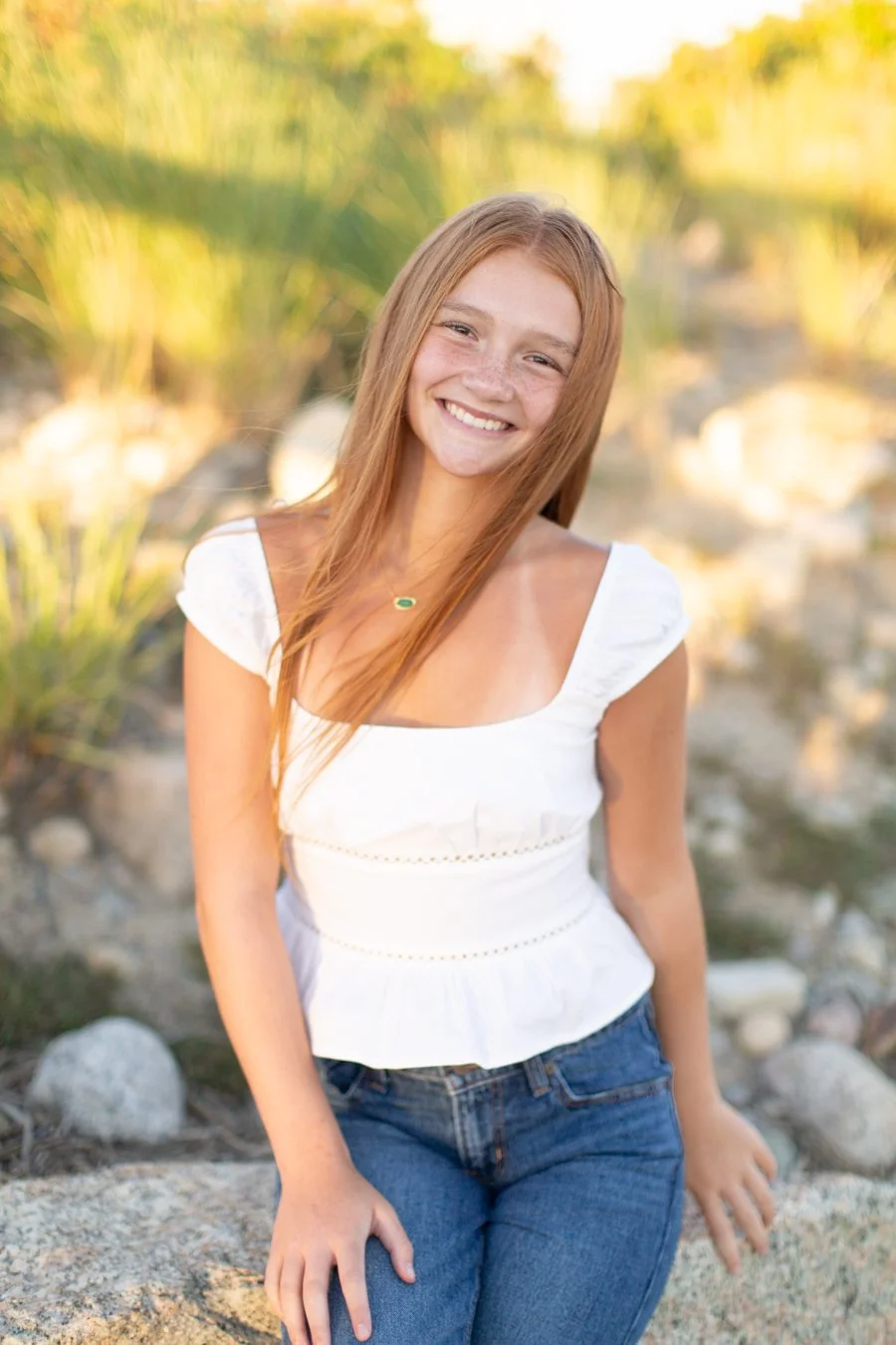 South Shore Massachusetts senior photo session with lifelong best friends
