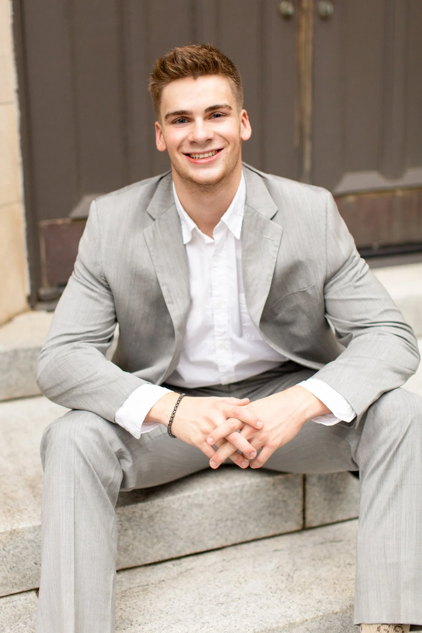 Mansfield MA photographer captures male subject photographed with natural posing and guided direction