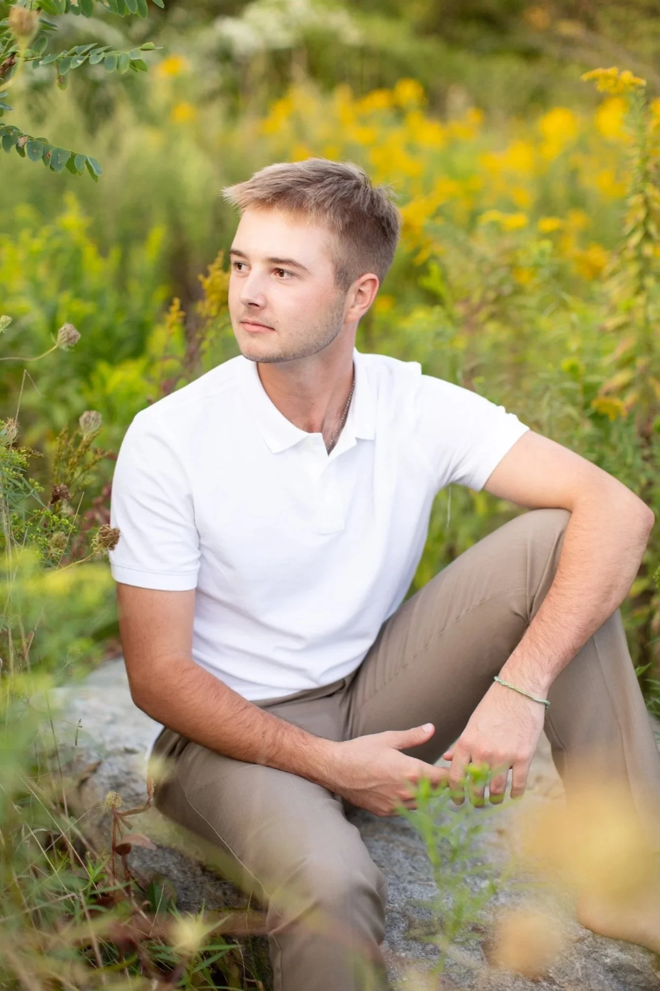 Class of 2025 senior portraits at Scarborough Beach in Narragansett, Rhode Island