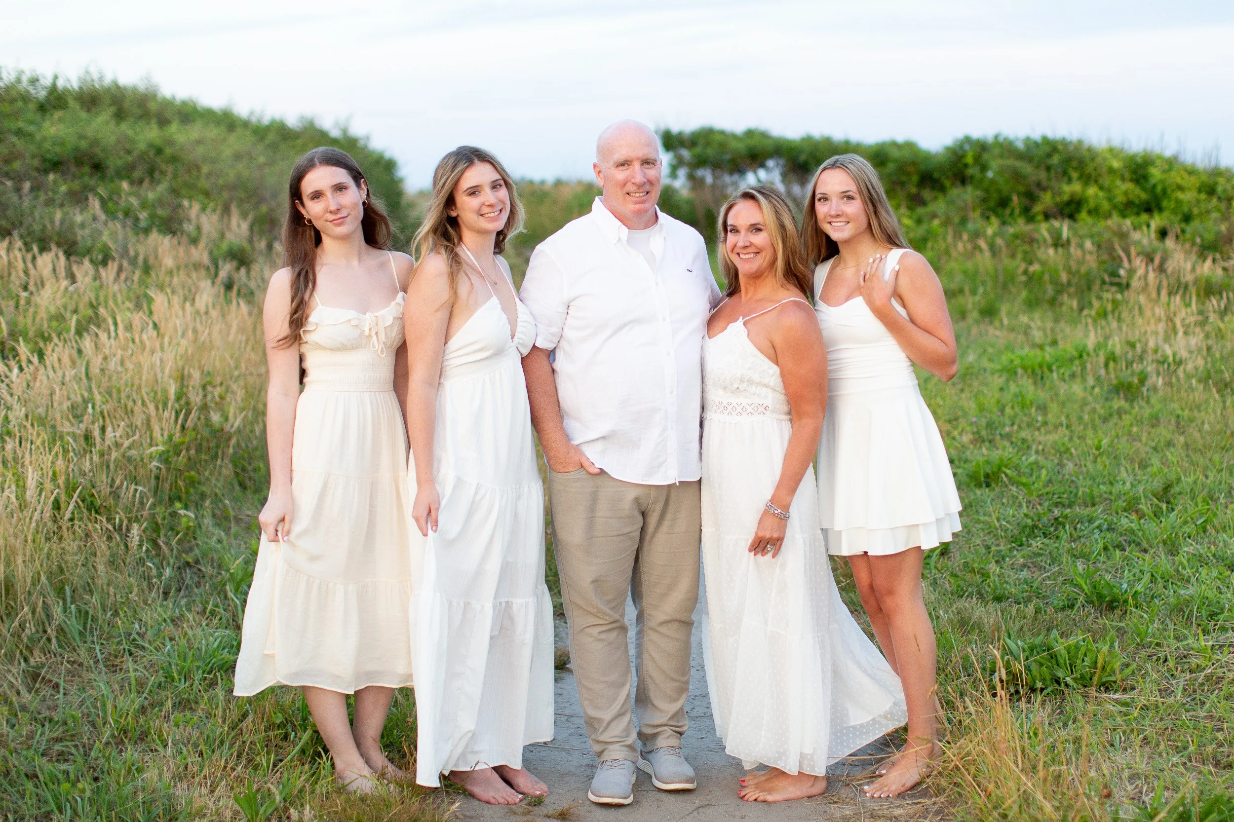 Family portraits at Scarborough Beach in Narragansett RI