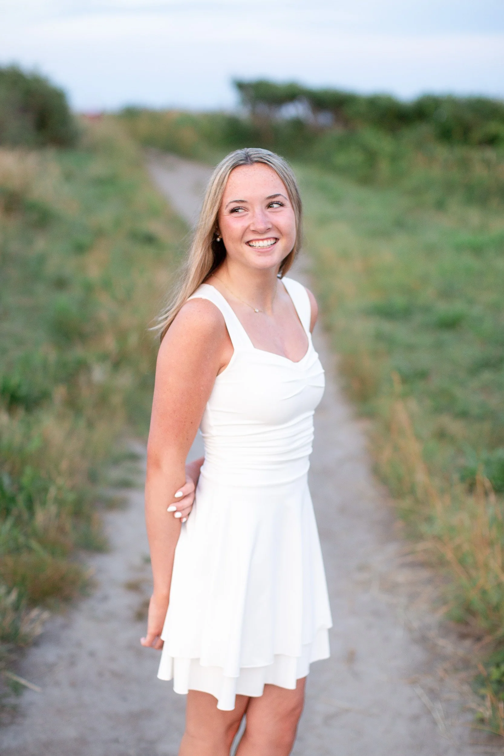 Beach senior portraits in Narragansett, Rhode Island