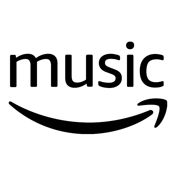 The word 'music' written above the Amazon smile logo.