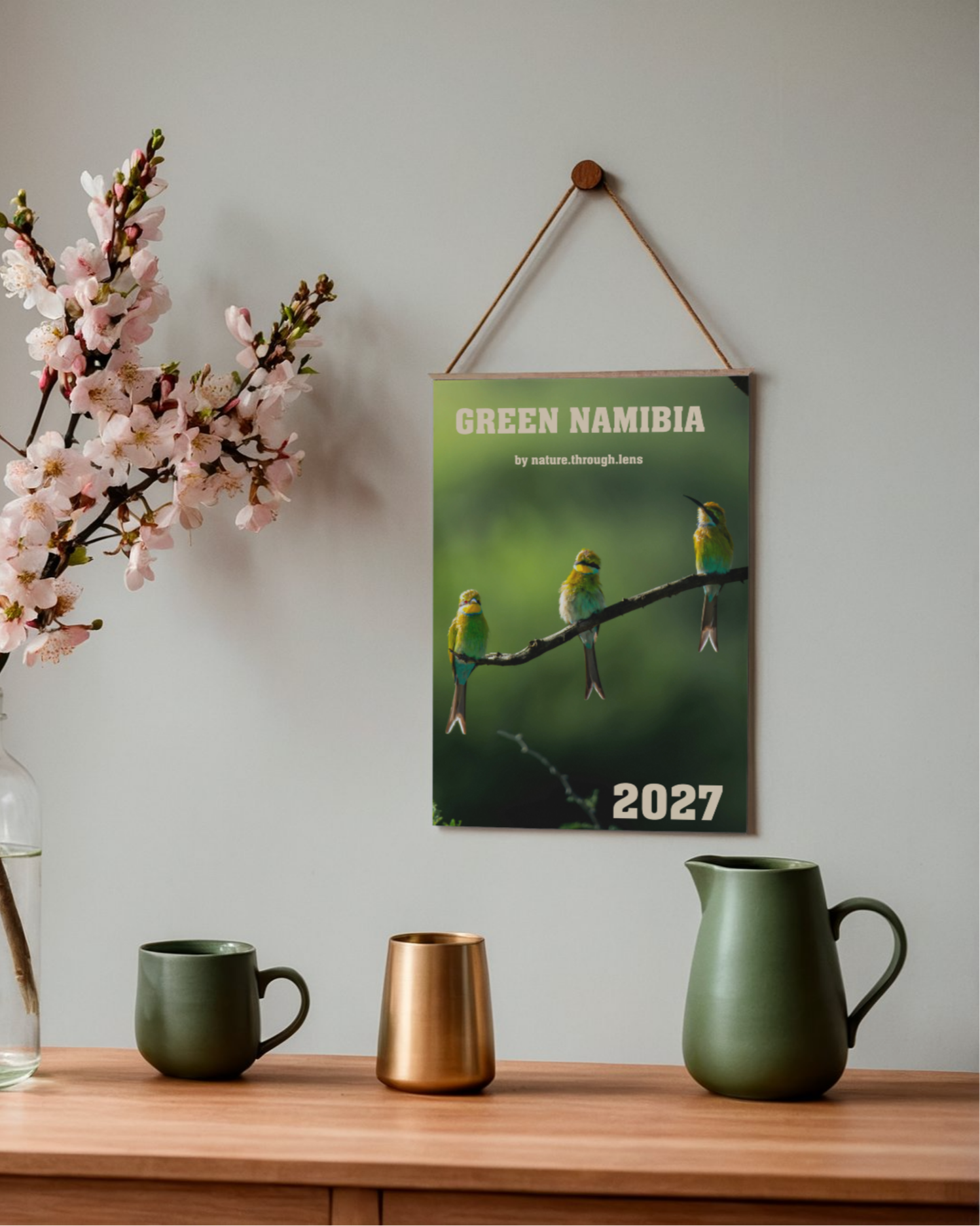 Green Namibia Calender DIN A4