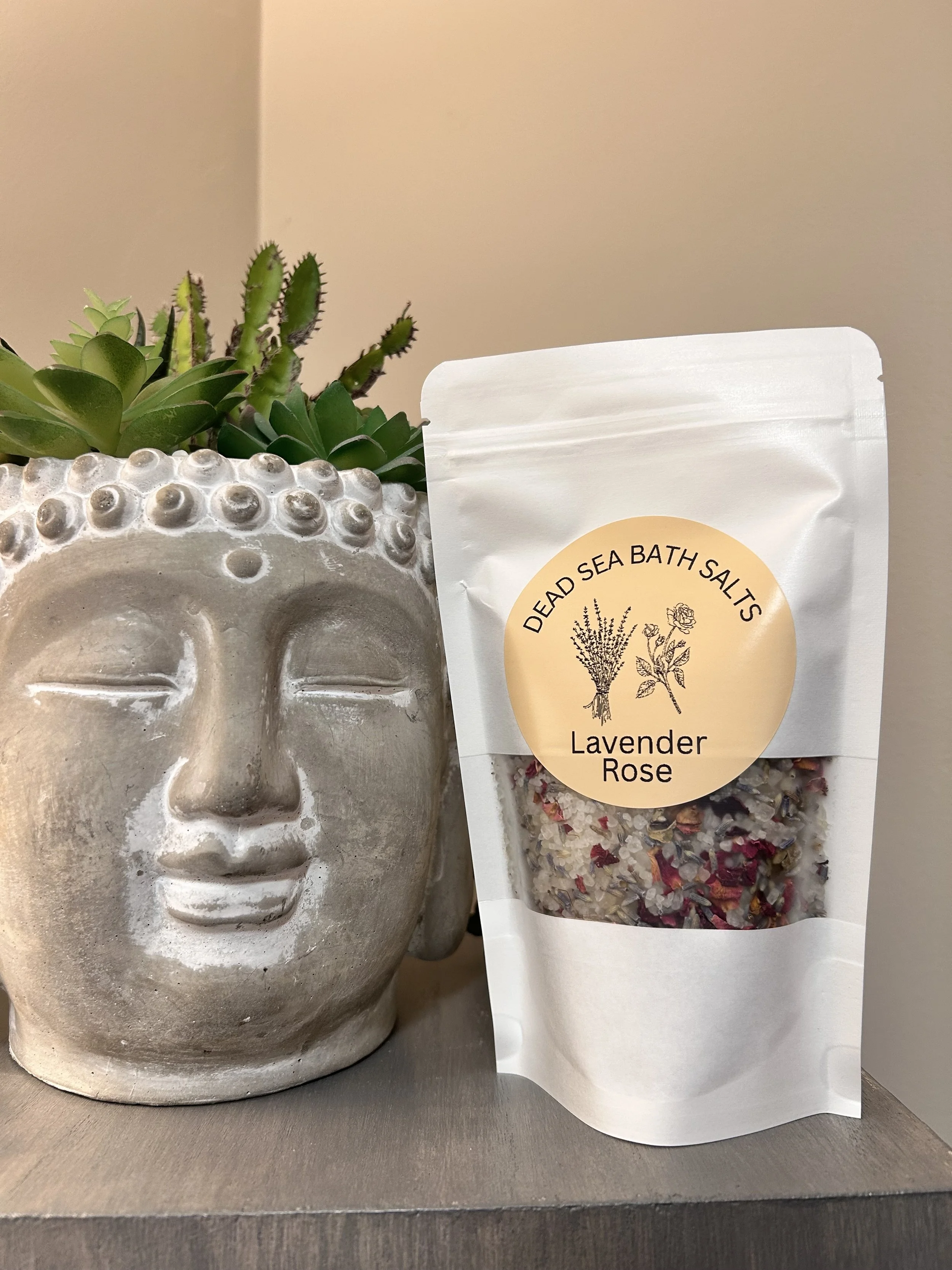 Dead Sea Salt Bath Salts for Relaxation - Lavender Rose