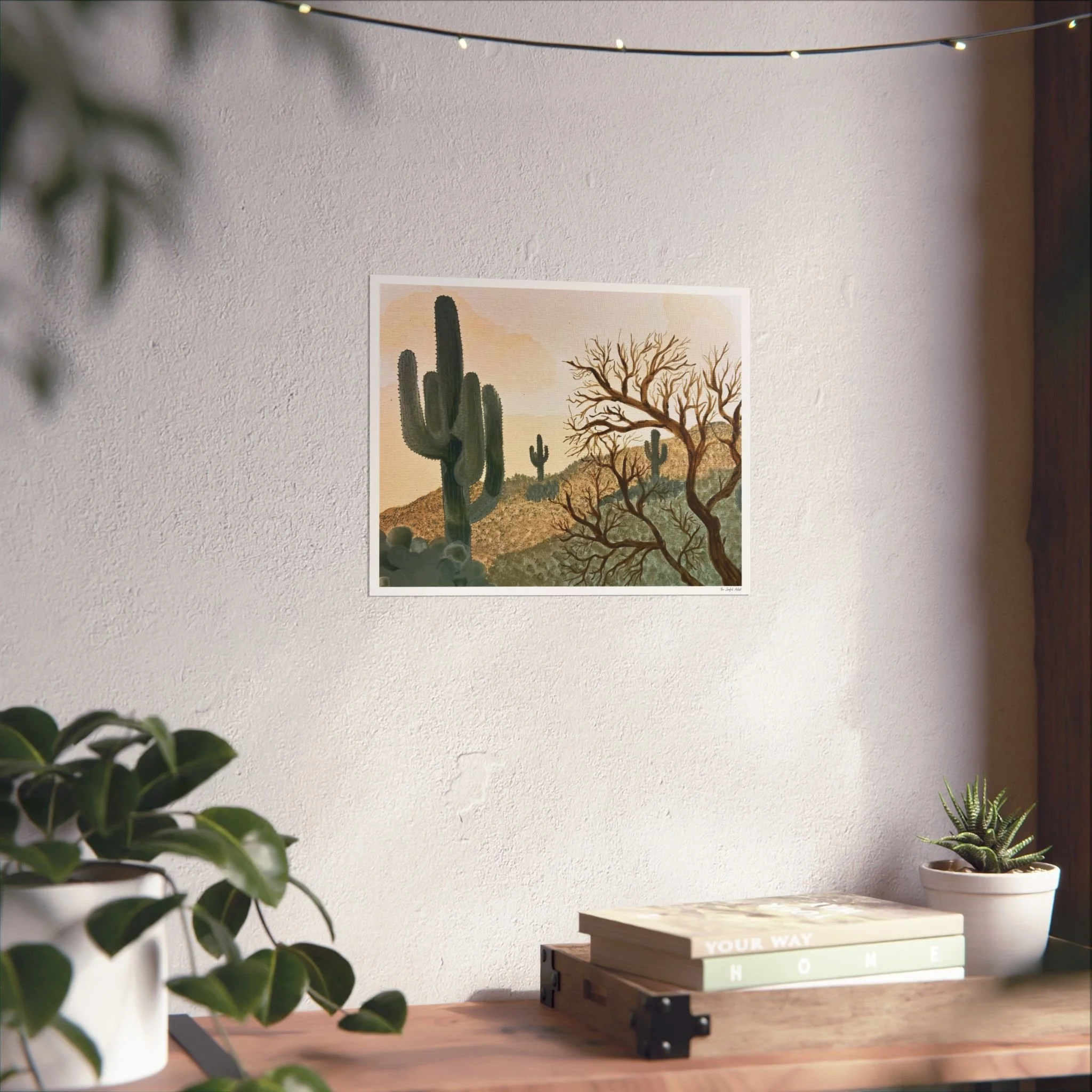 Calming desert fine art print inspired by the Arizona desert