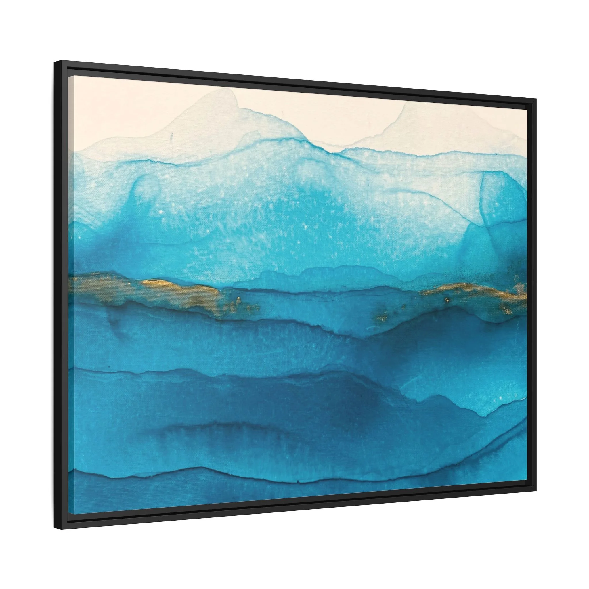 Beneath The Waves - Framed Canvas Print