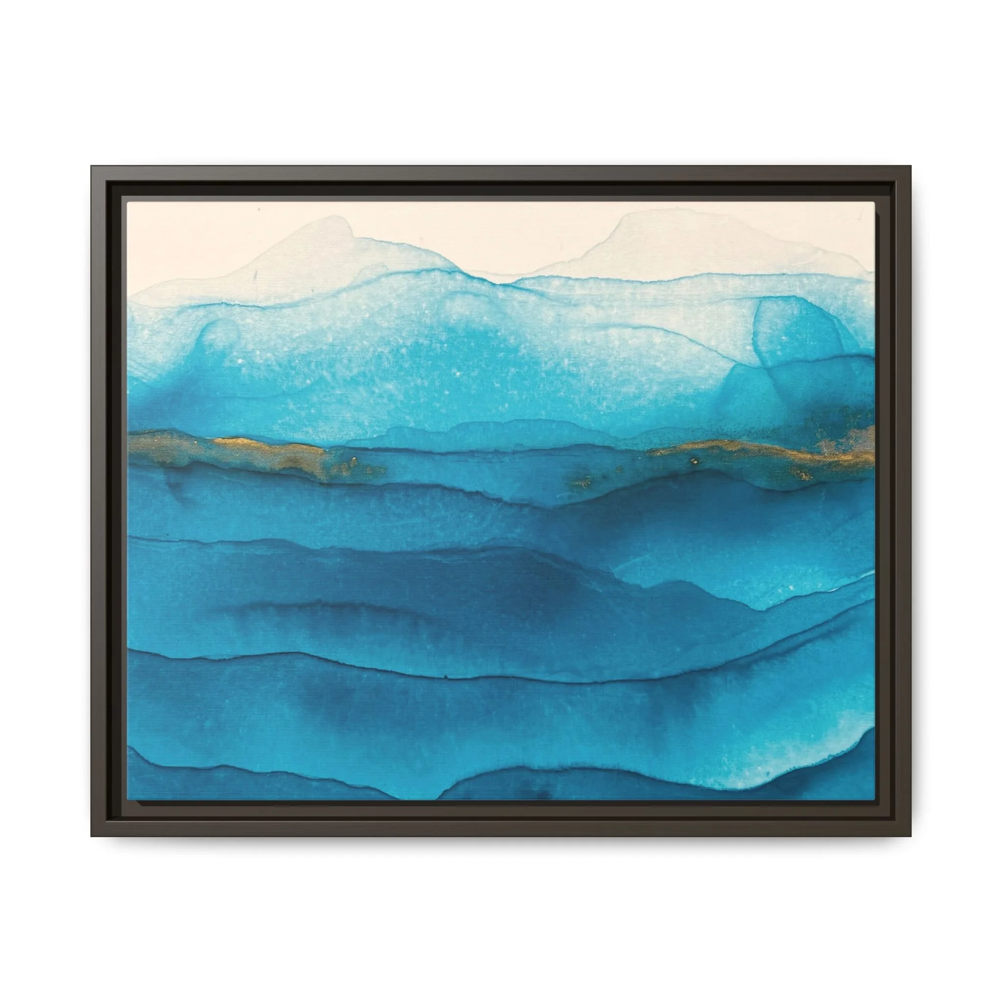 Beneath The Waves - Framed Canvas Print