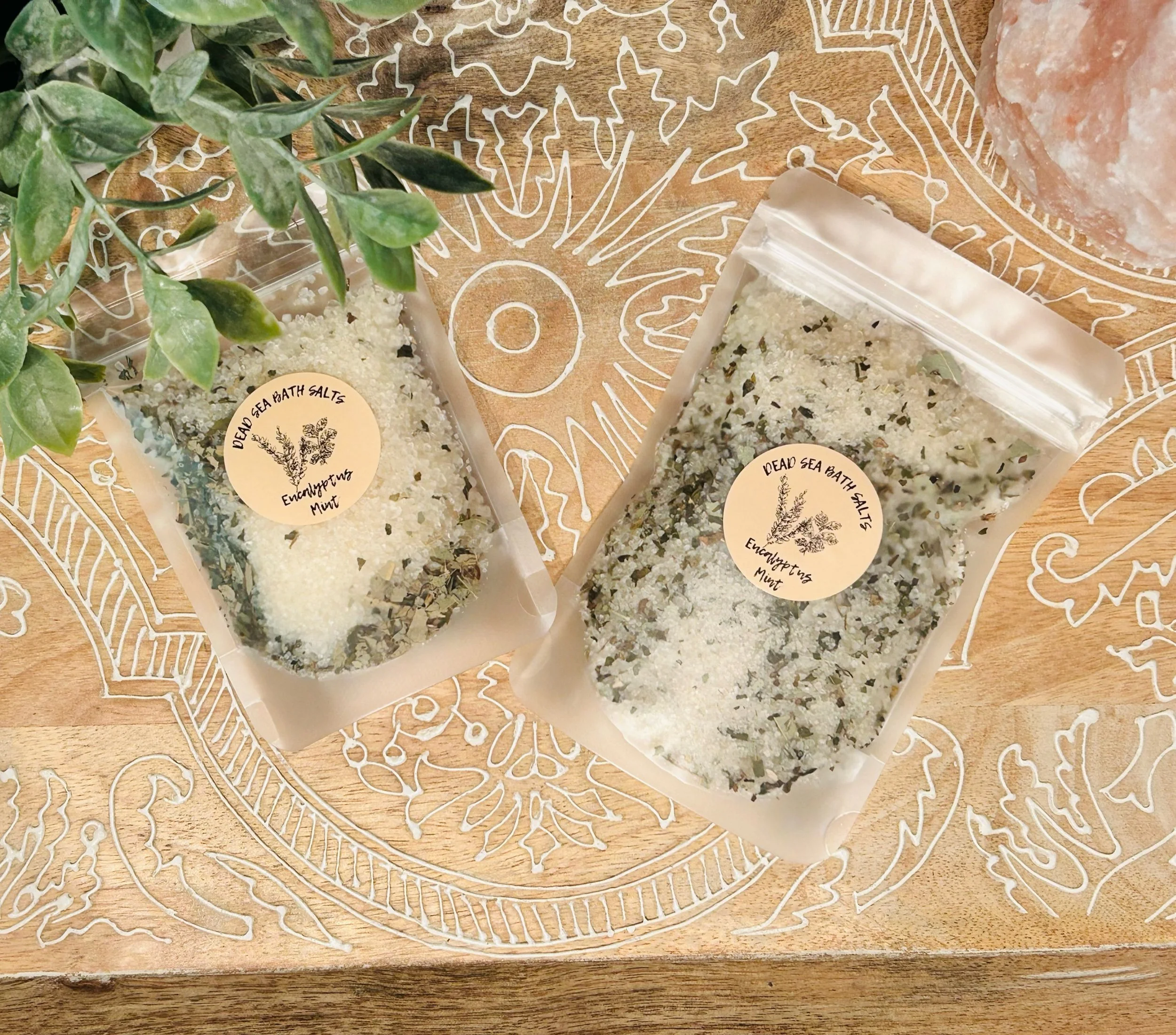 Dead Sea Salt Bath Salts for Relaxation - Eucalyptus Mint 3oz/6oz