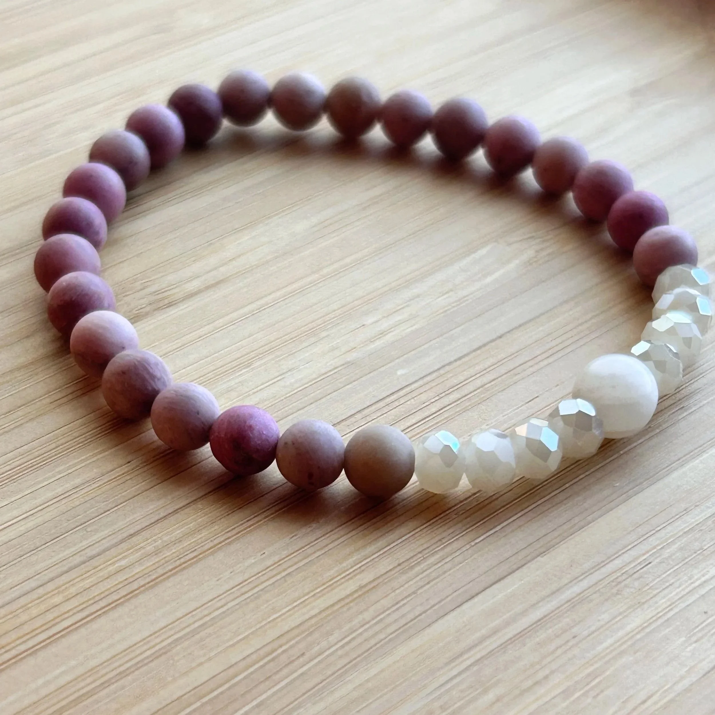 Rhodonite & Rondel Bracelet