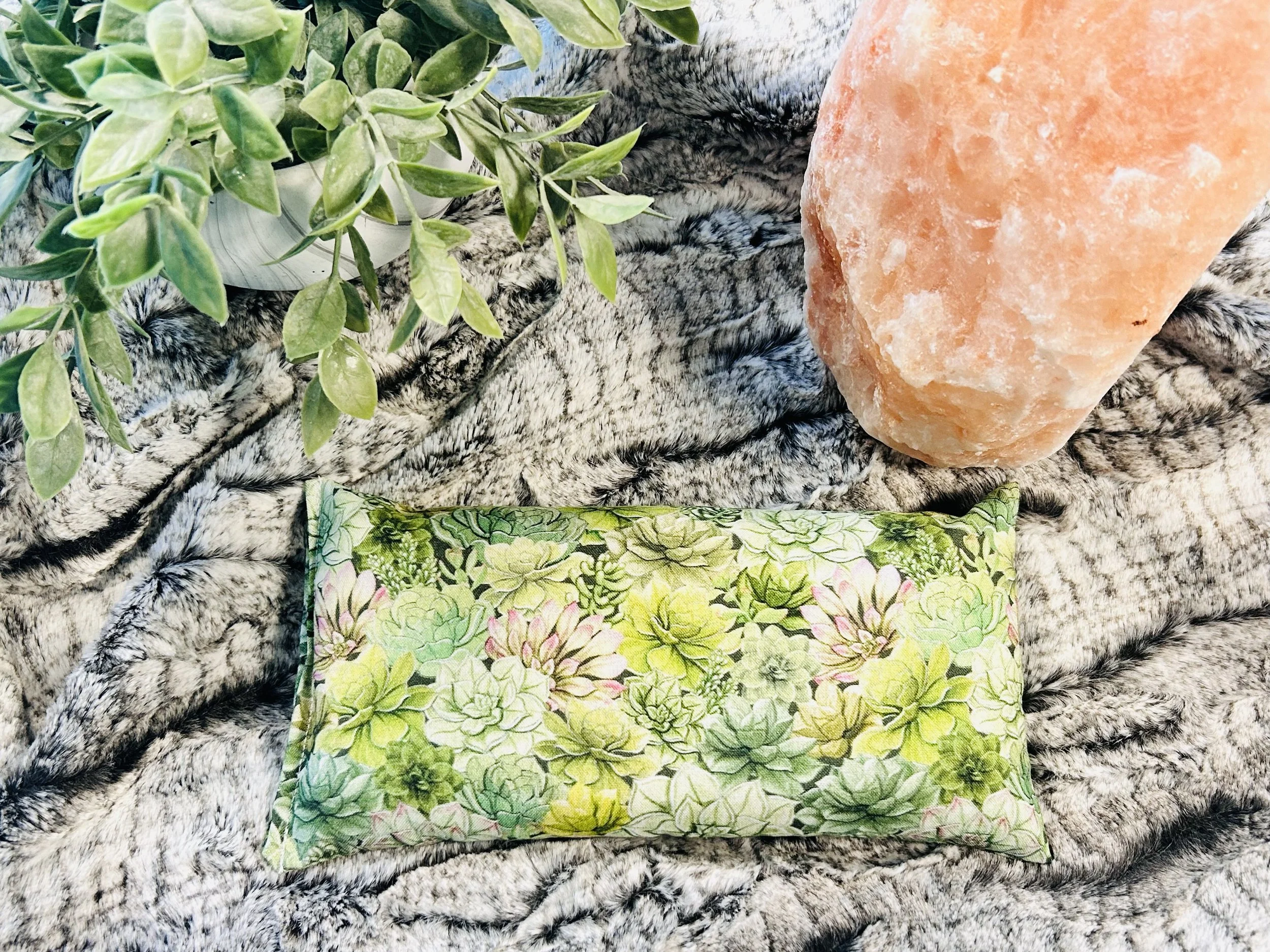 Zen Pack Reusable Rice Hot/Cold Pack - Succulents