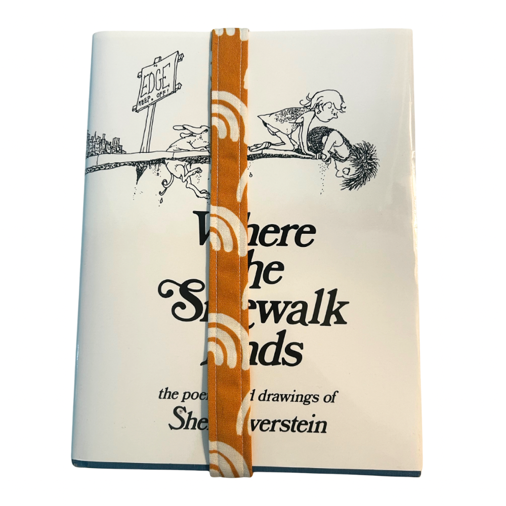 ZenWrap – Adjustable Fabric Bookmark - Orange Rainbows