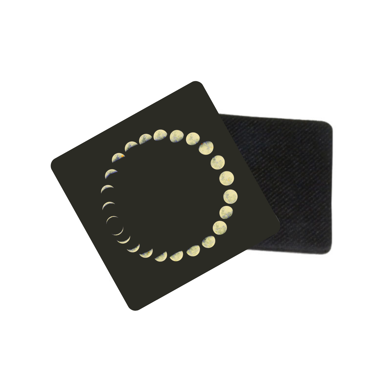 Moon Phases Coasters – Lunar Cycle Astrology Art (Set of 4)