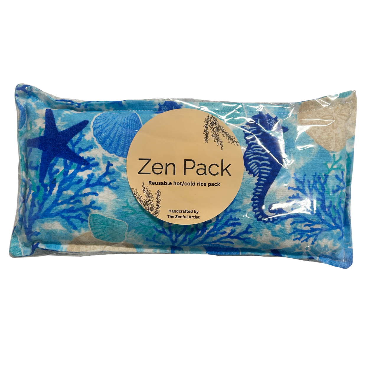 Handmade rice heating pad for natural pain relief