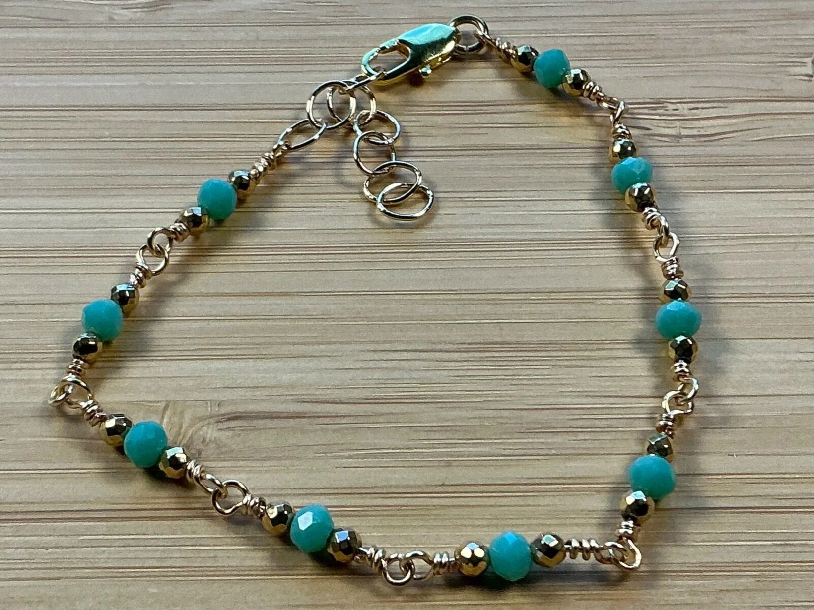 Mint & Gold Bracelet