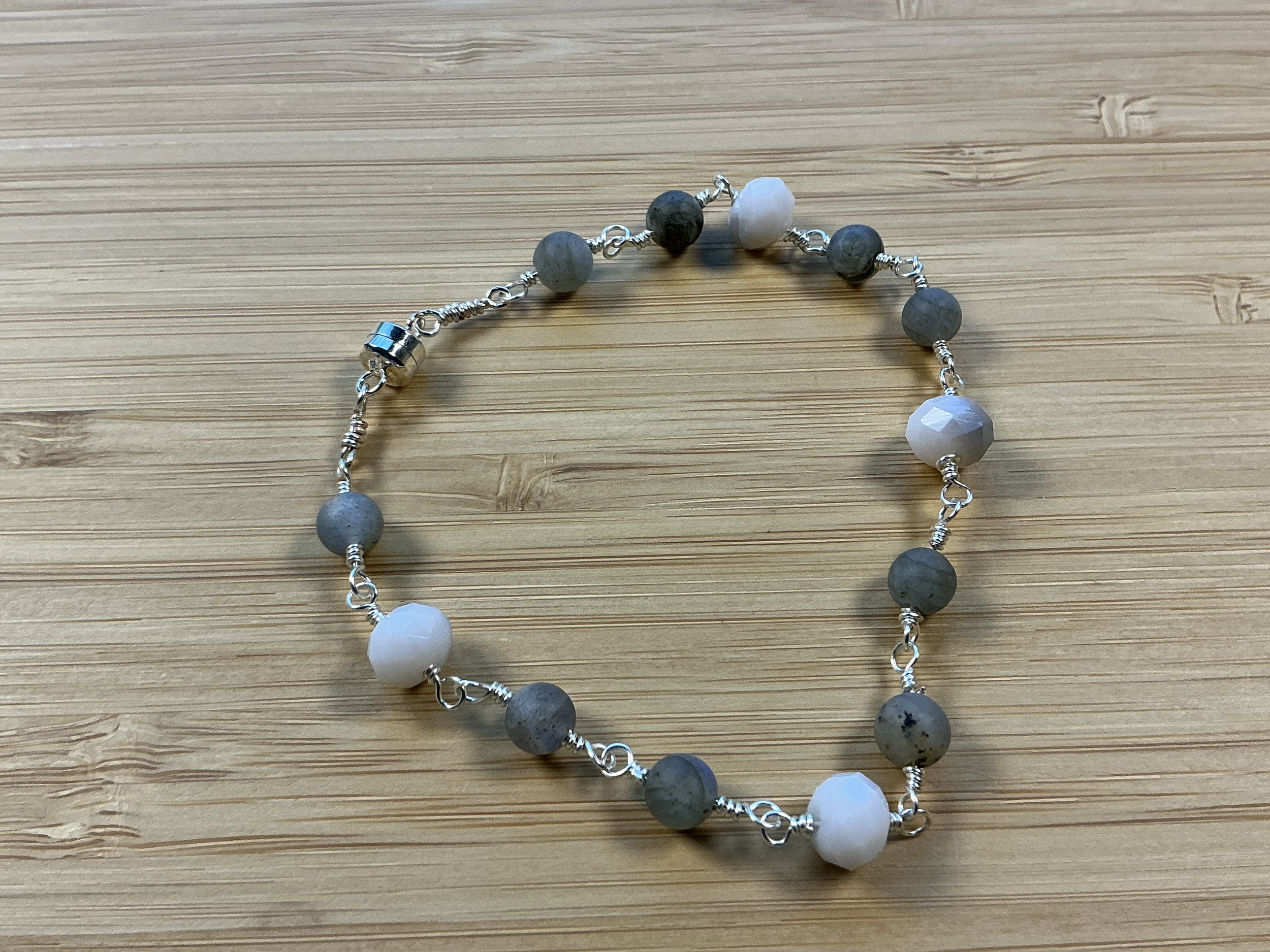 Moonstone & Cloudy Quartz