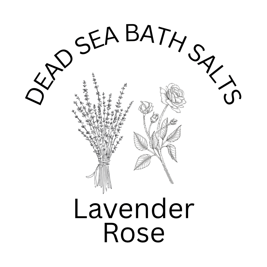 Dead Sea bath salts with lavender and rose aromatherapy