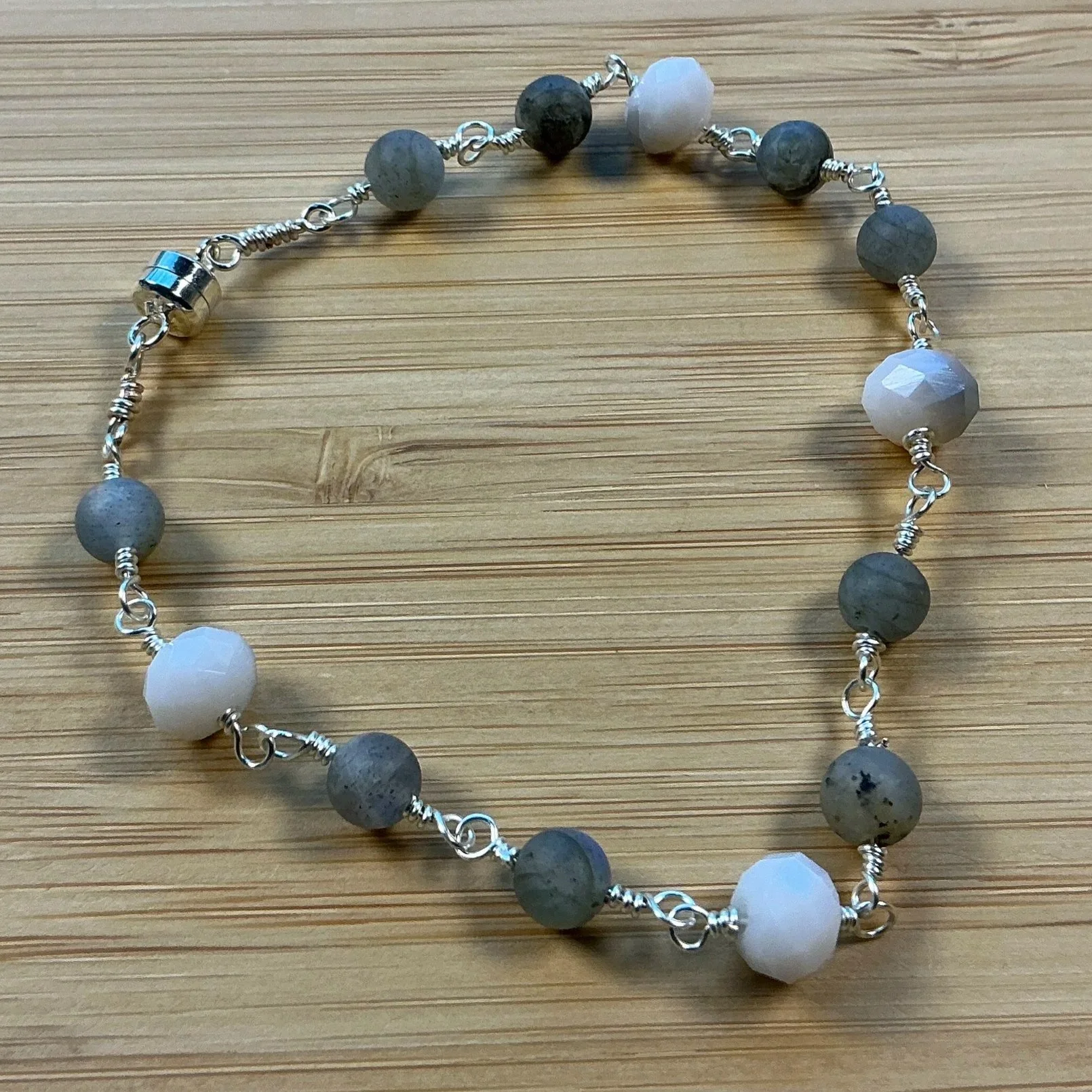 Moonstone & Cloudy Quartz