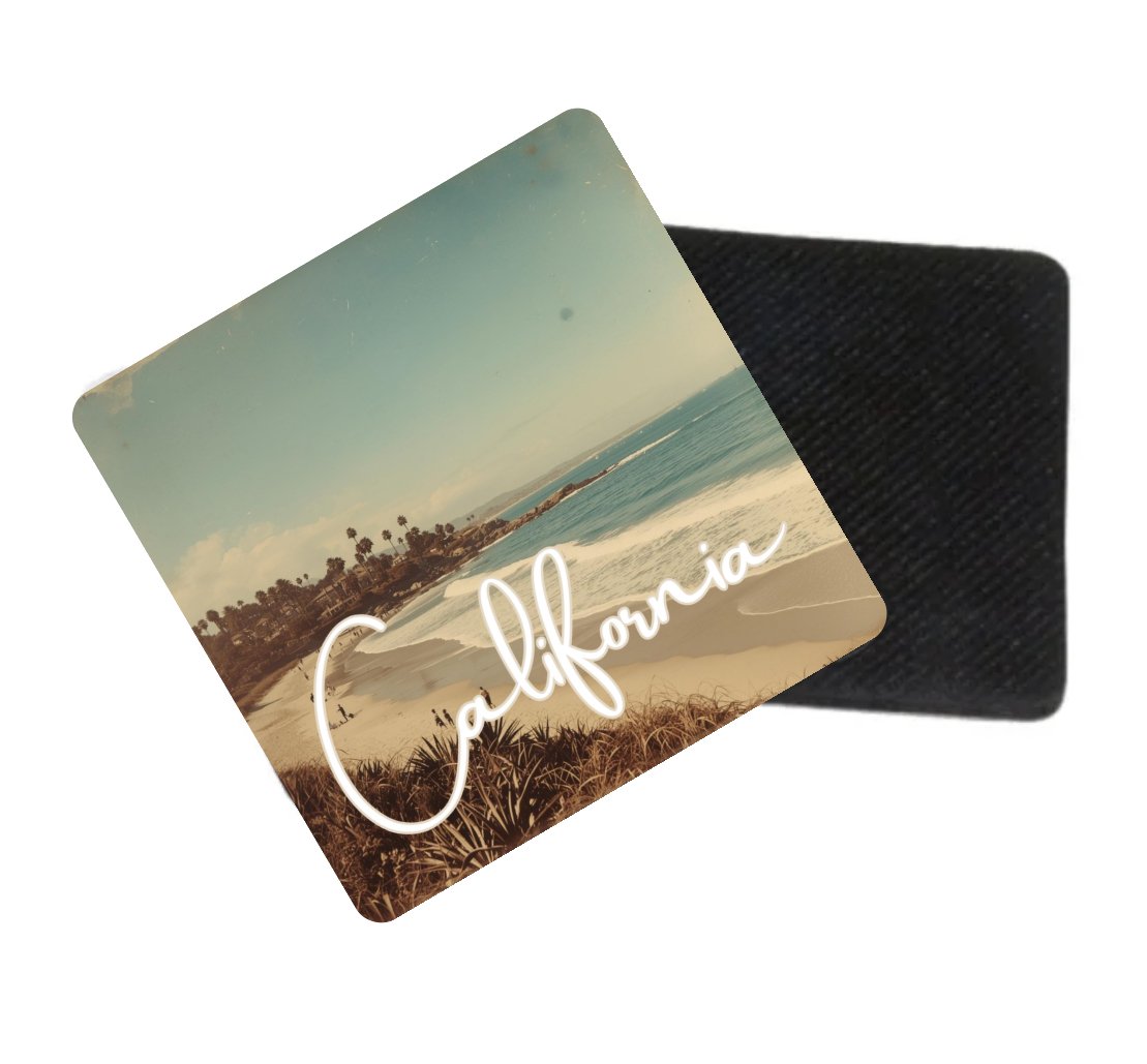 Vintage California Coasters – Set of 4 | Retro Beach Drink Coasters