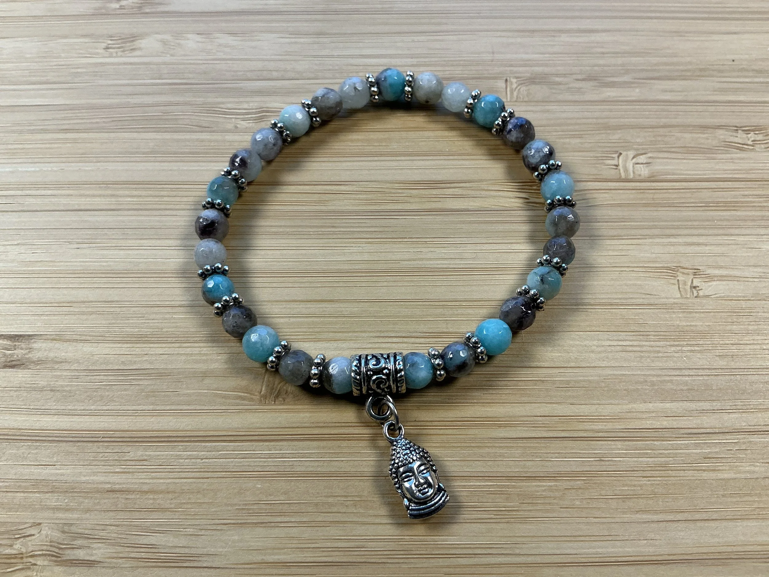 AMAZONITE MULITCOLOR BUDDHA