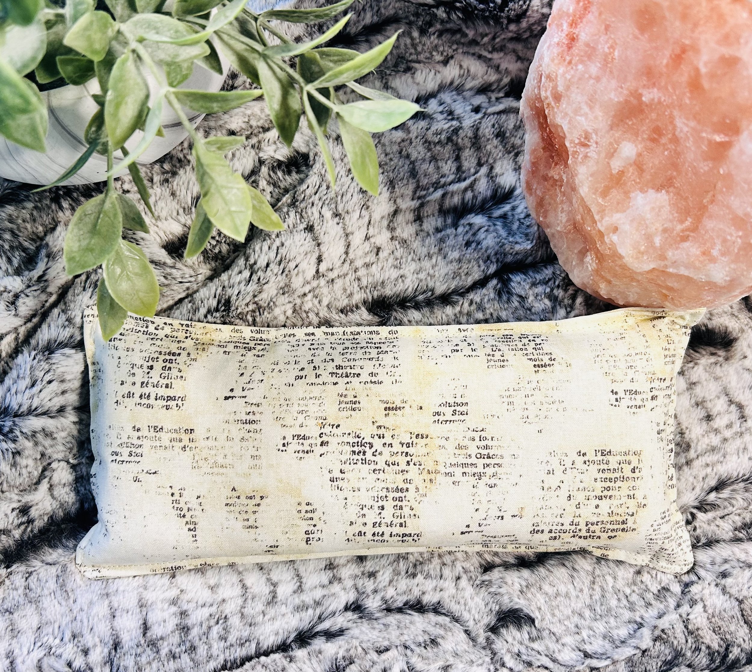 Zen Pack - Reusable Hot/Cold Rice Pack - Vintage French Notes