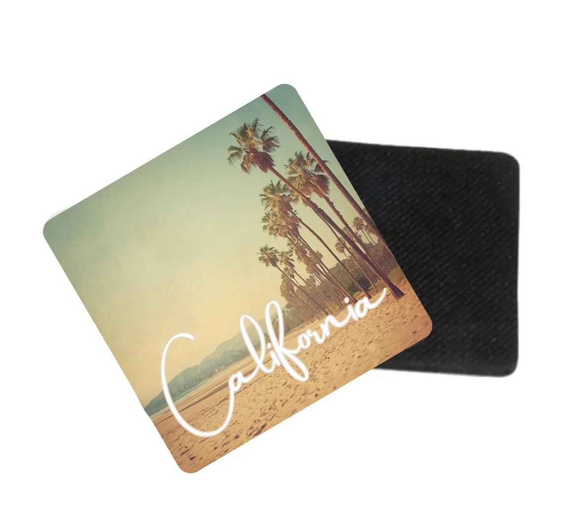 Vintage California Coasters – Set of 4 | Retro Beach Drink Coasters