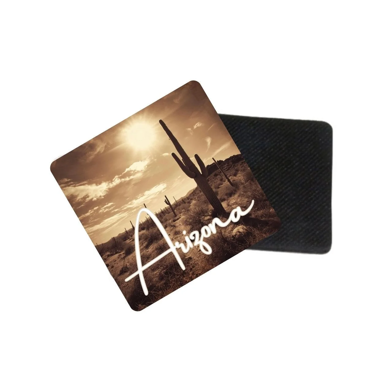 Arizona Desert Coasters – Set of 4 | Southwest Cactus Drink Coasters