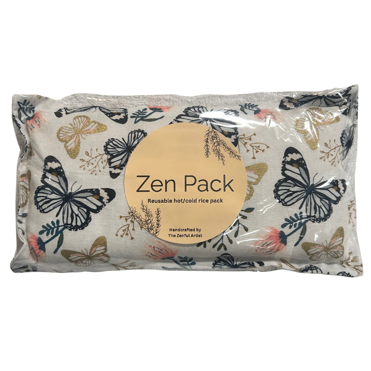 Handmade rice heating pad for natural pain relief