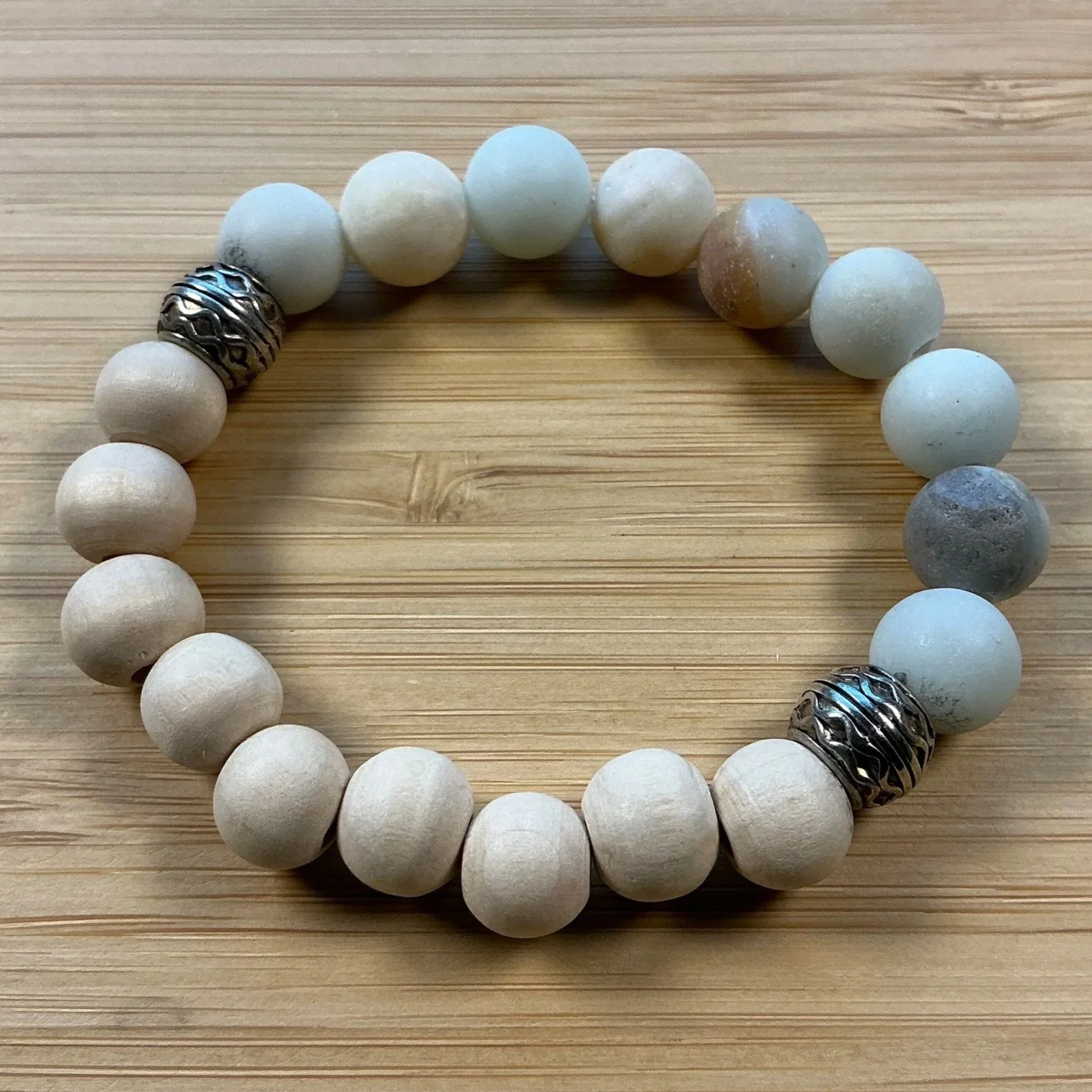 AMAZONITE MULTI COLOR WOOD