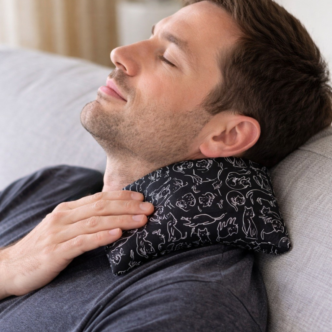 ZenPack Reusable Rice Hot/Cold Pack - Black Cats