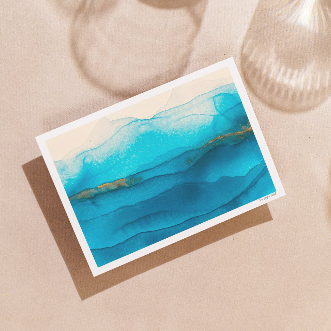 Art Print | Abstract Ocean Painting | Acrylic Ink | Coastal Home Decor | Beneath The Waves