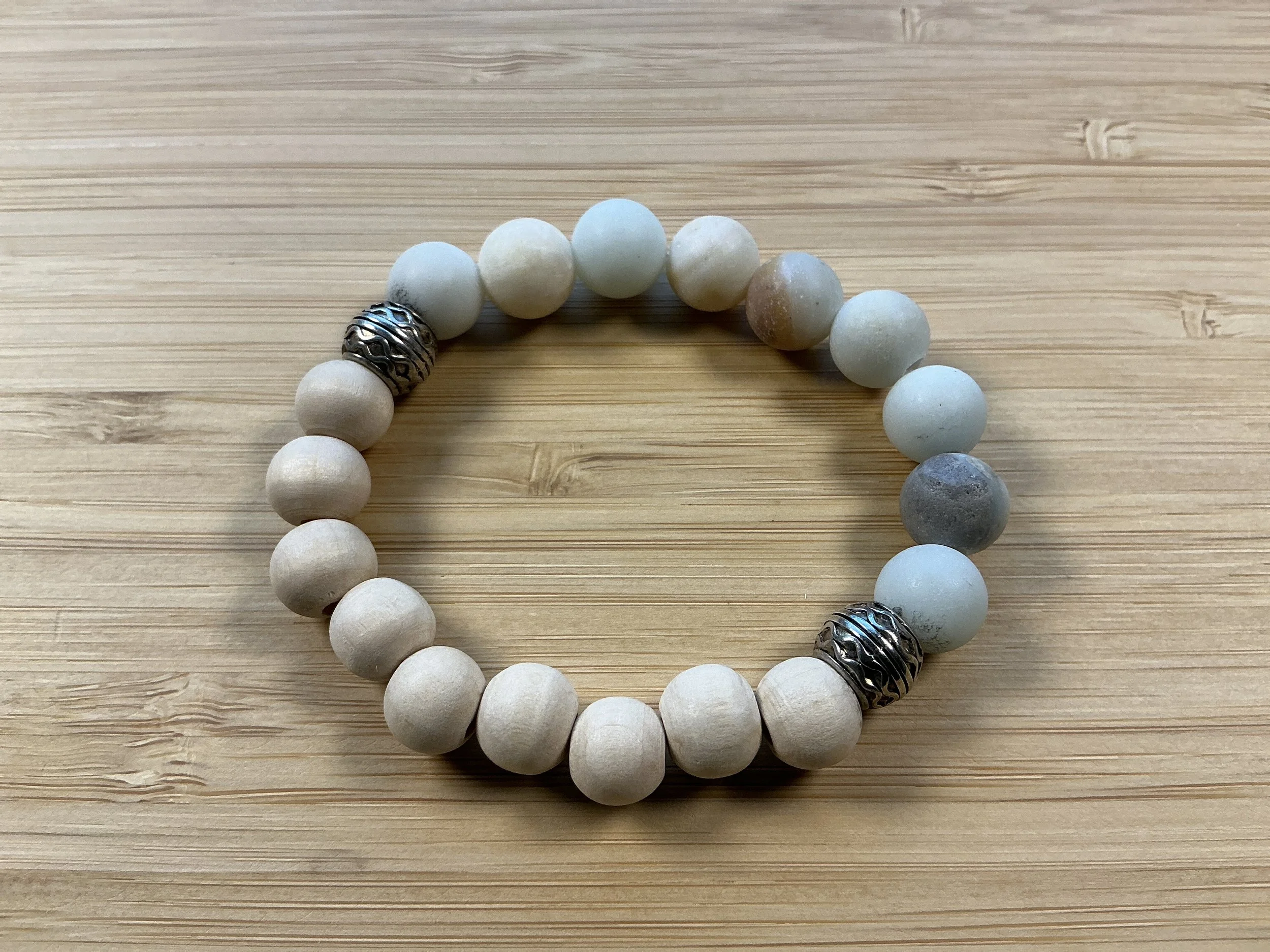 AMAZONITE MULTI COLOR WOOD